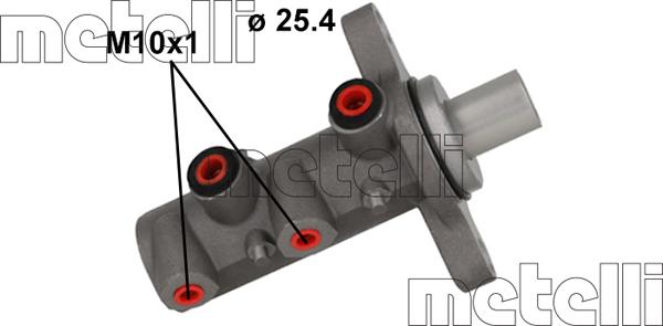 Metelli 05-1190 - Головний гальмівний циліндр avtolavka.club