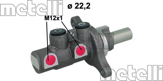 Metelli 05-1150 - Головний гальмівний циліндр avtolavka.club