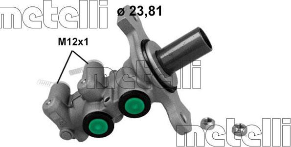 Metelli 05-1273 - Головний гальмівний циліндр avtolavka.club