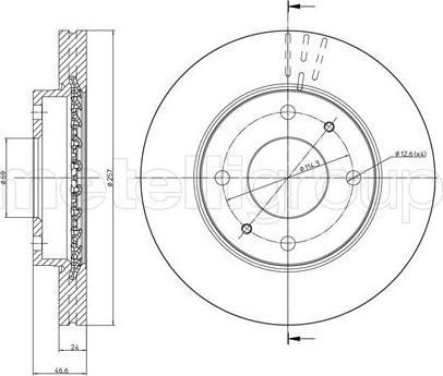 Metelli 23-0591 - Гальмівний диск avtolavka.club