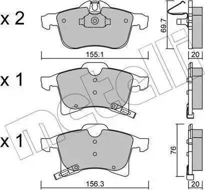 Magneti Marelli 363700201225 - Гальмівні колодки, дискові гальма avtolavka.club