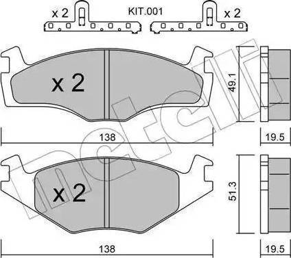 BOSCH 986468870 - Гальмівні колодки, дискові гальма avtolavka.club