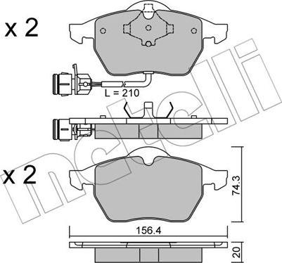 OEMparts 4D0698151H - Гальмівні колодки, дискові гальма avtolavka.club