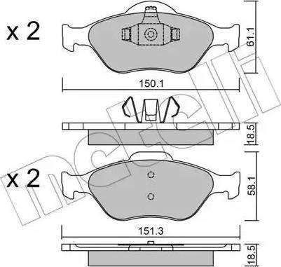 Parts-Mall PK2-010 - Гальмівні колодки, дискові гальма avtolavka.club