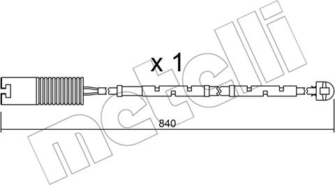 Metelli SU.123 - Сигналізатор, знос гальмівних колодок avtolavka.club