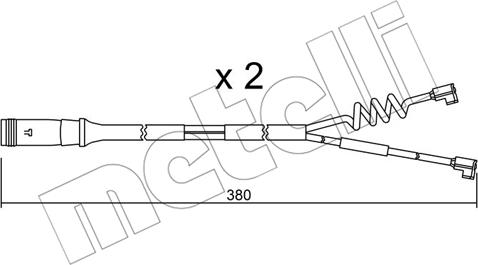 Metelli SU.175K - Сигналізатор, знос гальмівних колодок avtolavka.club
