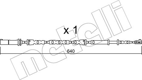 Metelli SU.312 - Сигналізатор, знос гальмівних колодок avtolavka.club