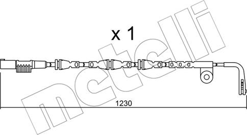 Metelli SU.257 - Сигналізатор, знос гальмівних колодок avtolavka.club