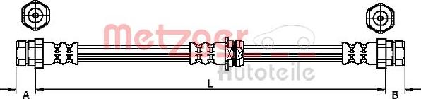 Metzger 4110119 - Гальмівний шланг avtolavka.club