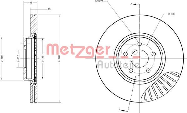 Metzger 6110503 - Гальмівний диск avtolavka.club