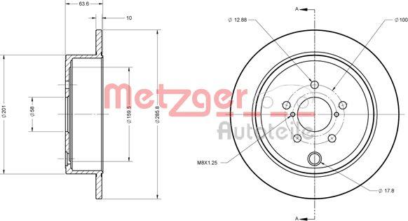 Metzger 6110099 - Гальмівний диск avtolavka.club