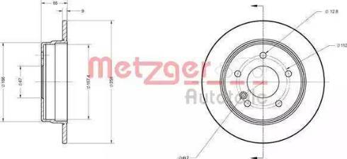 Metzger 6110505 - Гальмівний диск avtolavka.club