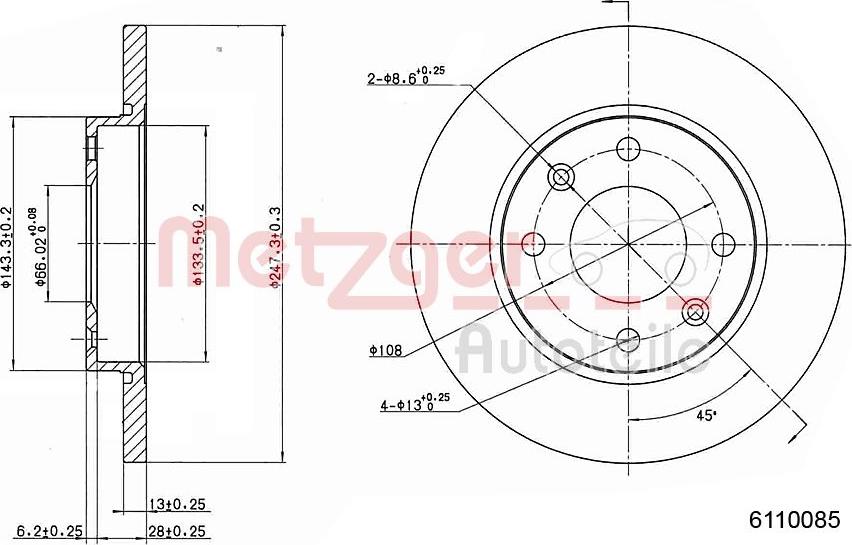 Open Parts BDR1671.10 - Гальмівний диск avtolavka.club