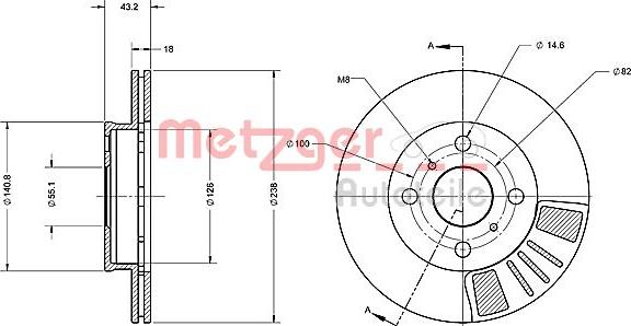 Metzger 6110269 - Гальмівний диск avtolavka.club