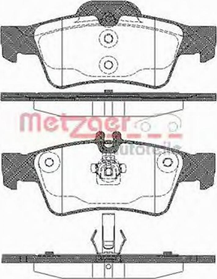 Metzger 099100 - Гальмівні колодки, дискові гальма avtolavka.club