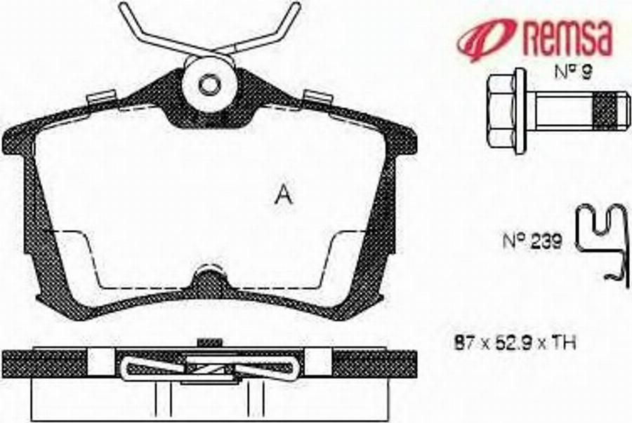 Metzger 069502 - Гальмівні колодки, дискові гальма avtolavka.club