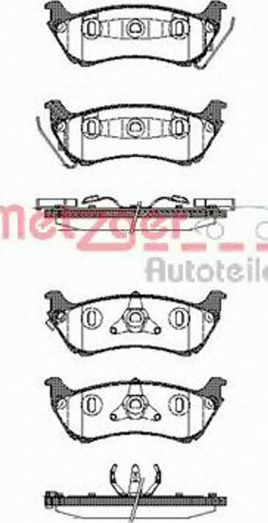 Metzger 069801 - Гальмівні колодки, дискові гальма avtolavka.club