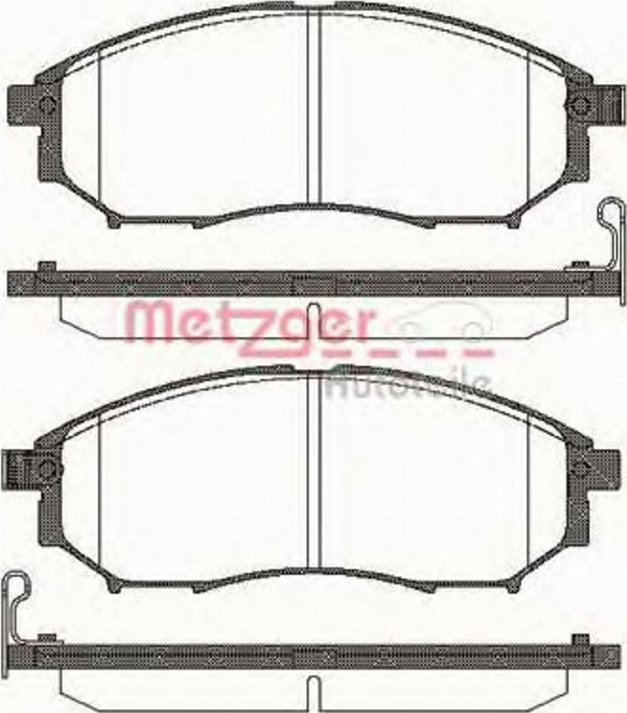 Metzger 0852.14 - Гальмівні колодки, дискові гальма avtolavka.club