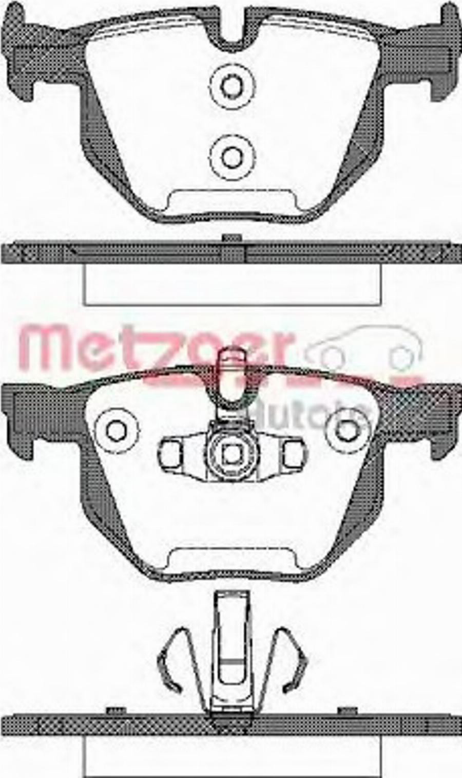 Metzger 038170 - Гальмівні колодки, дискові гальма avtolavka.club