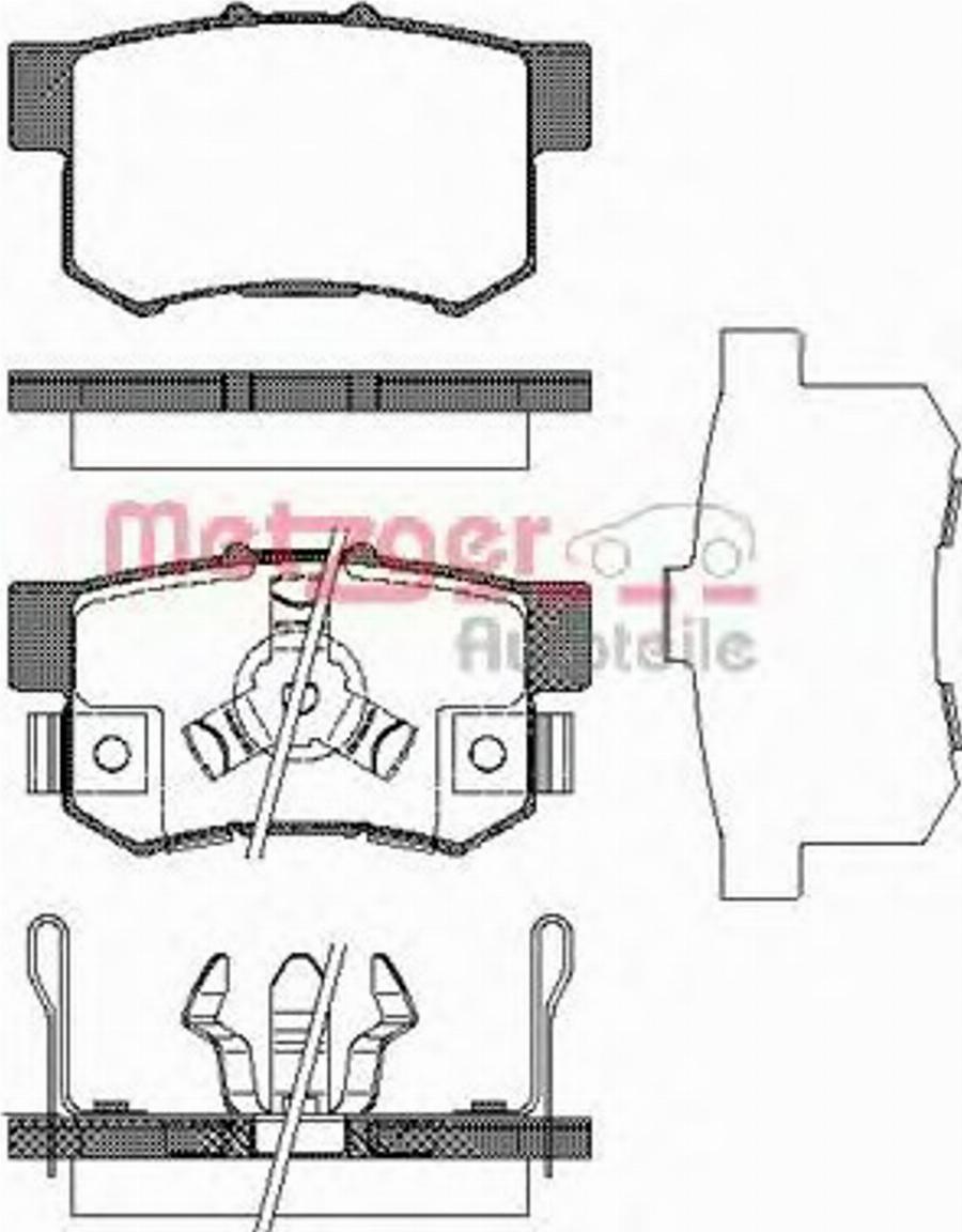 Metzger 032504 - Гальмівні колодки, дискові гальма avtolavka.club