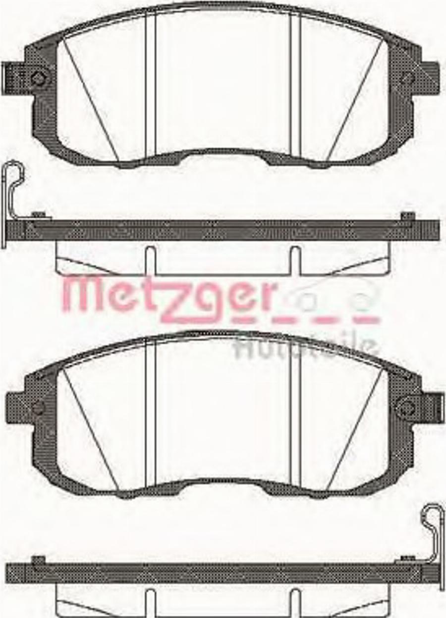 Metzger 029314 - Гальмівні колодки, дискові гальма avtolavka.club