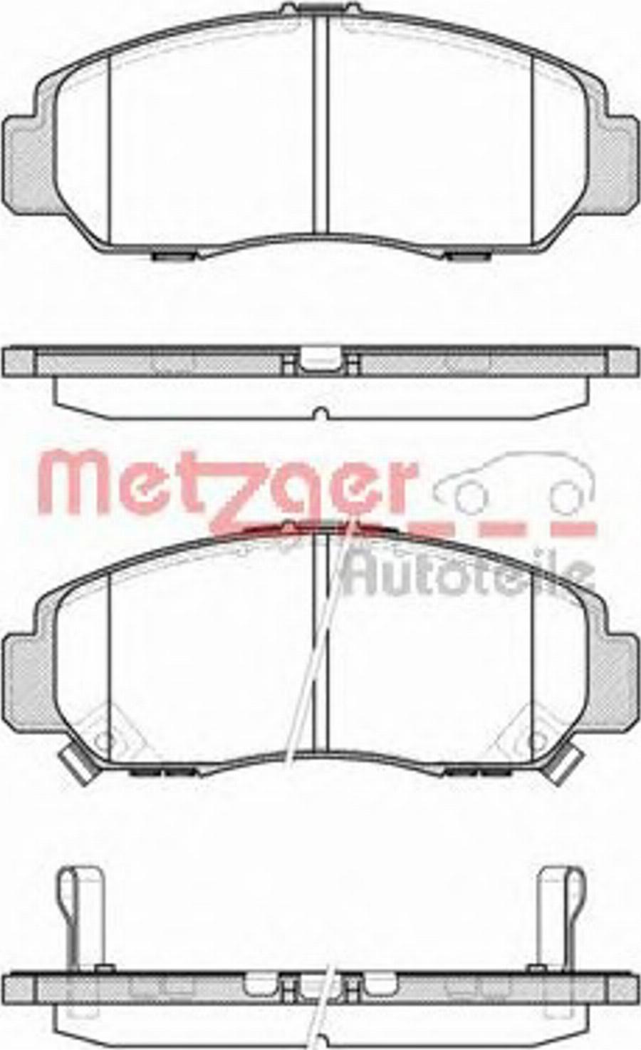 Metzger 074712 - Гальмівні колодки, дискові гальма avtolavka.club