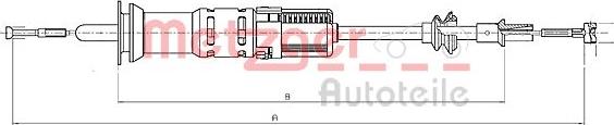 Metzger 19.211E - Трос, управління зчепленням avtolavka.club