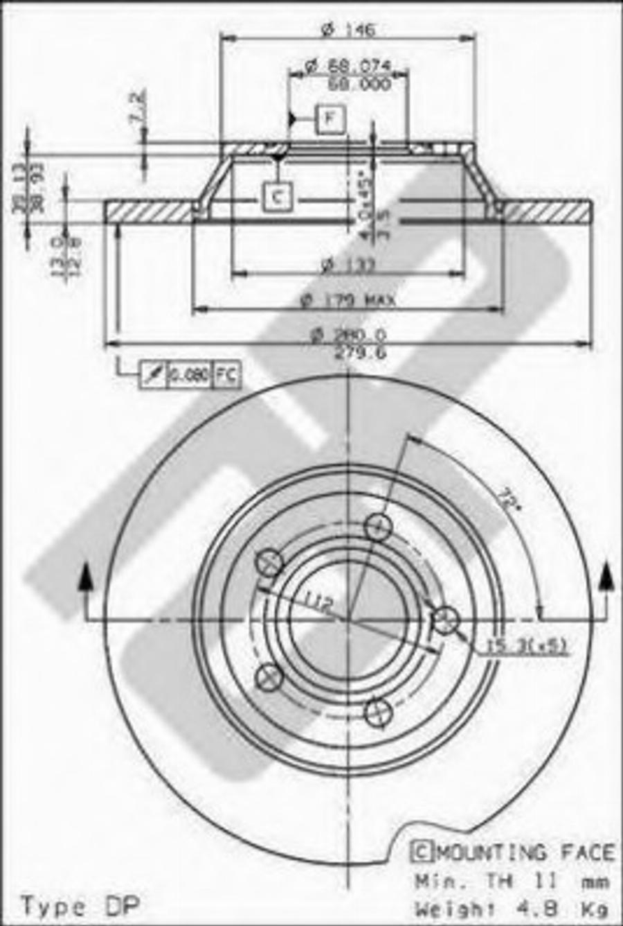 Metzger 14544 - Гальмівний диск avtolavka.club