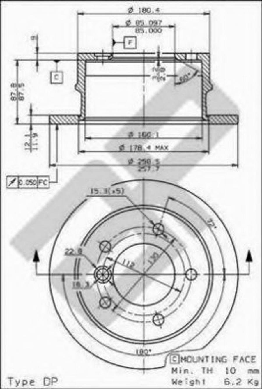 Metzger 14811 - Гальмівний диск avtolavka.club