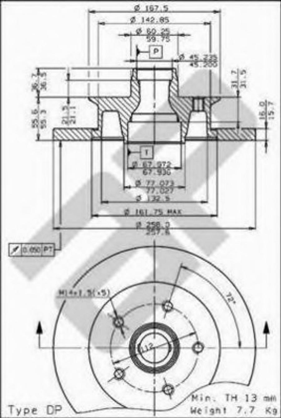 Metzger 14251 - Гальмівний диск avtolavka.club