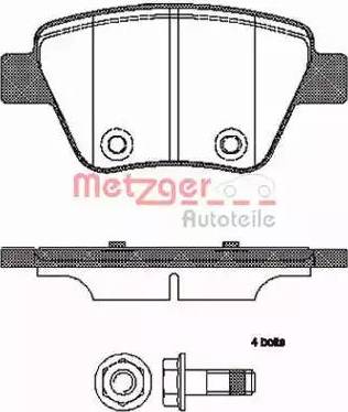 Metzger 1420.00 - Гальмівні колодки, дискові гальма avtolavka.club