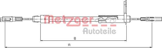 Metzger 10.9441 - Трос, гальмівна система avtolavka.club