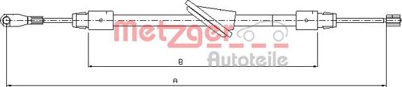 Metzger 10.9443 - Трос, гальмівна система avtolavka.club
