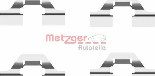 Metzger 109-1684 - Комплектуючі, колодки дискового гальма avtolavka.club