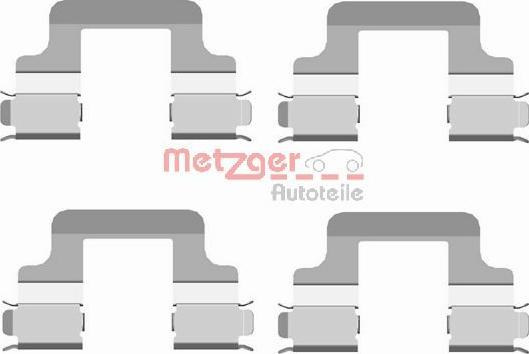 Metzger 109-1679 - Комплектуючі, колодки дискового гальма avtolavka.club