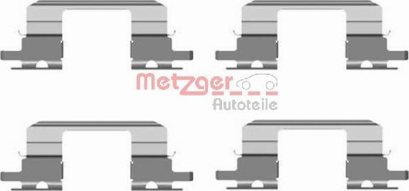Metzger 109-1672 - Комплектуючі, колодки дискового гальма avtolavka.club