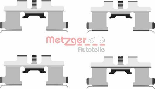 Metzger 109-1677 - Комплектуючі, колодки дискового гальма avtolavka.club