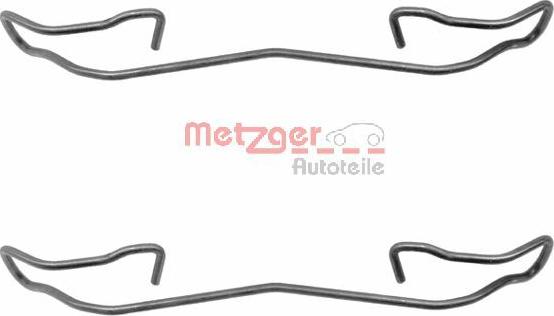 Metzger 109-1187 - Комплектуючі, колодки дискового гальма avtolavka.club