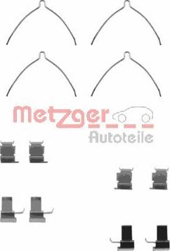 Metzger 109-1261 - Комплектуючі, колодки дискового гальма avtolavka.club