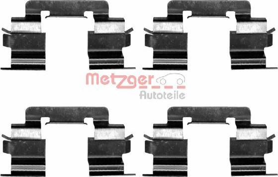 Metzger 109-1216 - Комплектуючі, колодки дискового гальма avtolavka.club