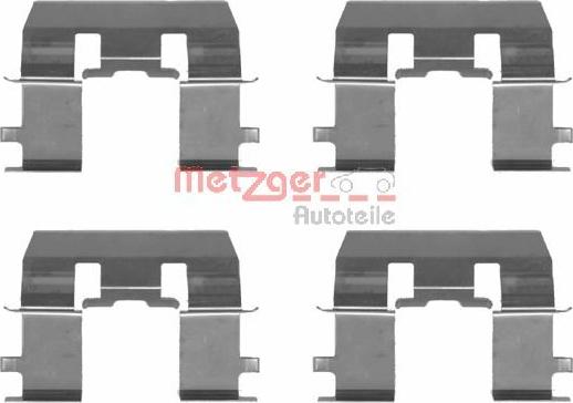 Metzger 109-1281 - Комплектуючі, колодки дискового гальма avtolavka.club