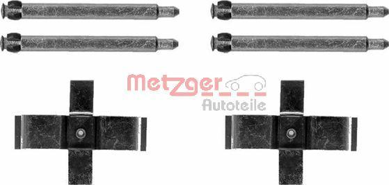 Metzger 109-1713 - Комплектуючі, колодки дискового гальма avtolavka.club