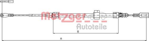 Metzger 10.9881 - Трос, гальмівна система avtolavka.club