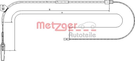 Metzger 10.9331 - Трос, гальмівна система avtolavka.club