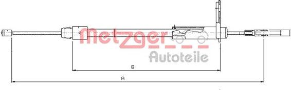 Metzger 10.9326 - Трос, гальмівна система avtolavka.club