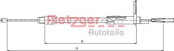 Metzger 10.9327 - Трос, гальмівна система avtolavka.club