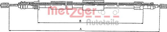 Metzger 10.4571 - Трос, гальмівна система avtolavka.club
