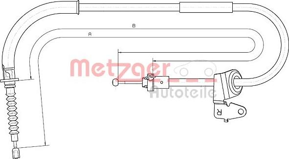 Metzger 10.4302 - Трос, гальмівна система avtolavka.club