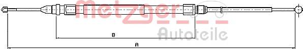 Metzger 10.4235 - Трос, гальмівна система avtolavka.club