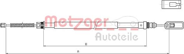 Metzger 10.4719 - Трос, гальмівна система avtolavka.club